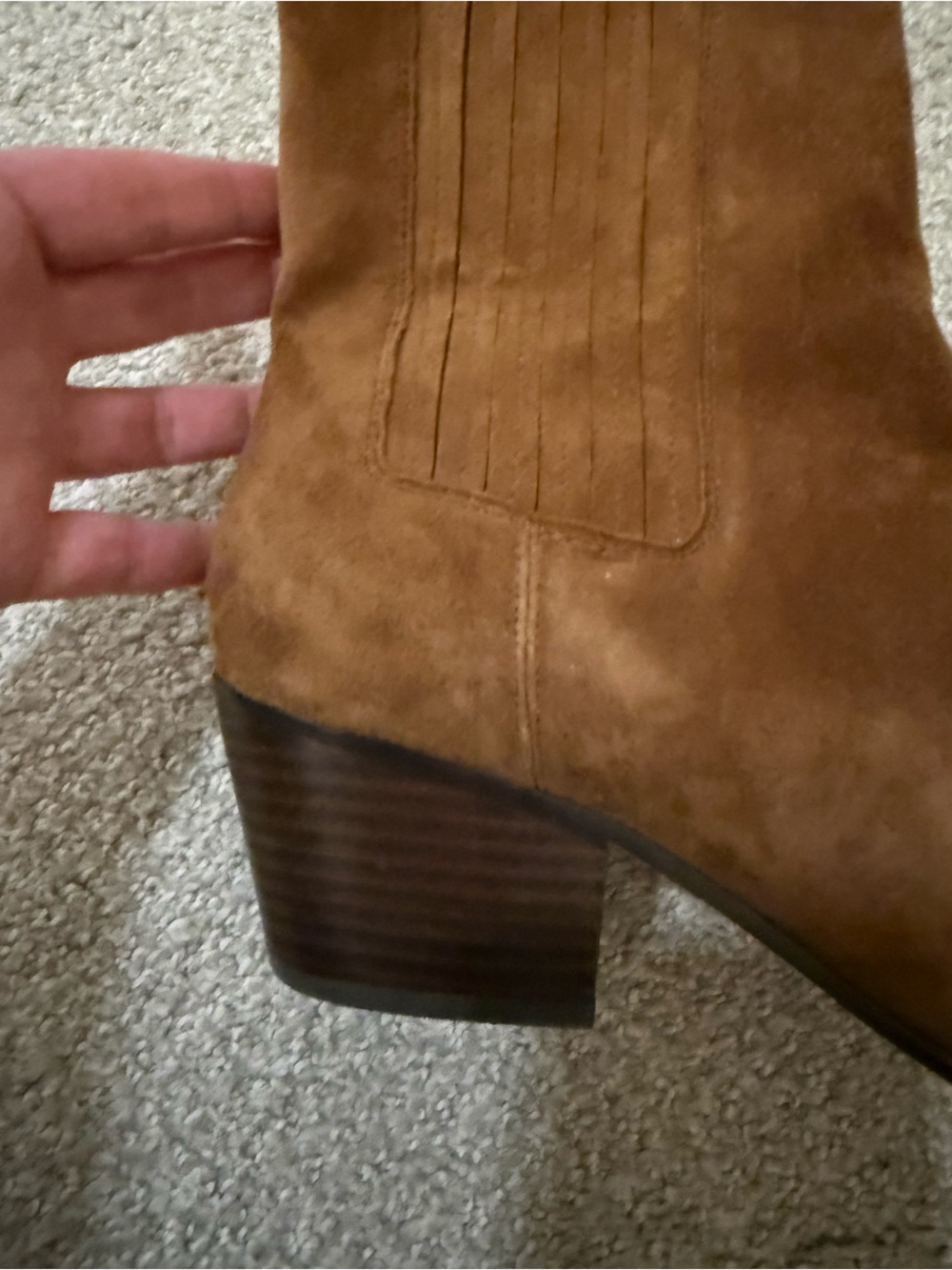J. Crew Suede Chelsea Ankle Boots with Block Heel - Picture 2 of 9